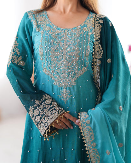 Graceful Dual Shaded Sharara Sets
