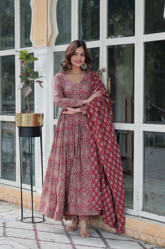 Summer Printed Cotton Kurti Set