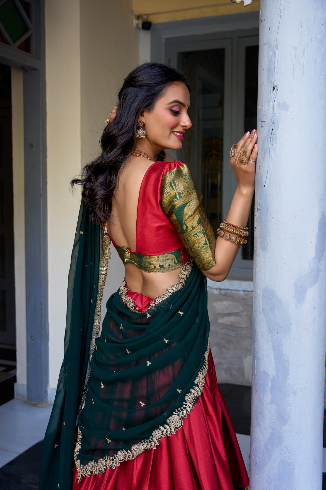 Graceful South Indian Lehenga Set