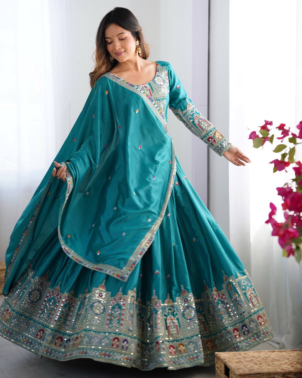 Noor-E-Sequin & Threadwork Lehenga Set