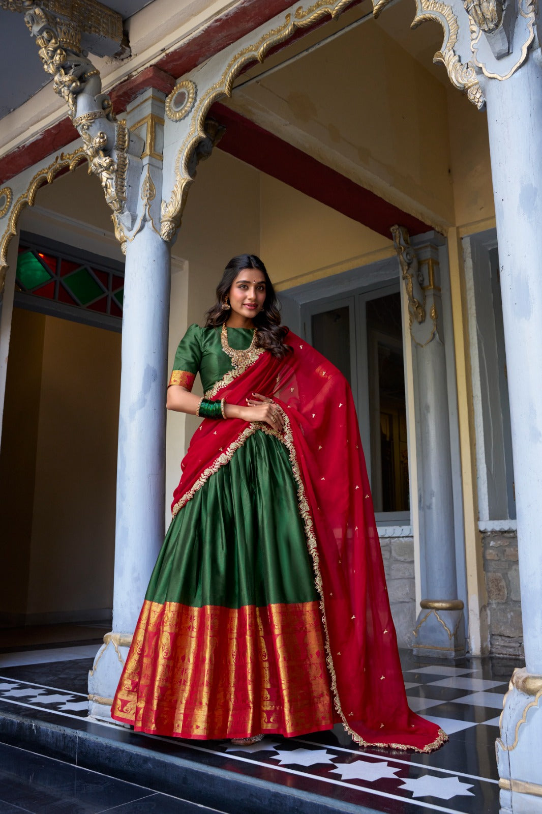 Graceful South Indian Lehenga Set