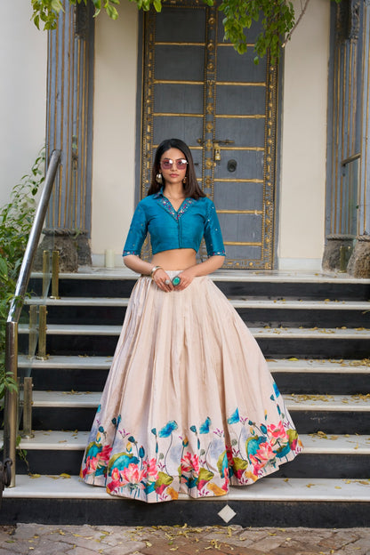 Effortless Chic Floral Co-ord Set Lehenga