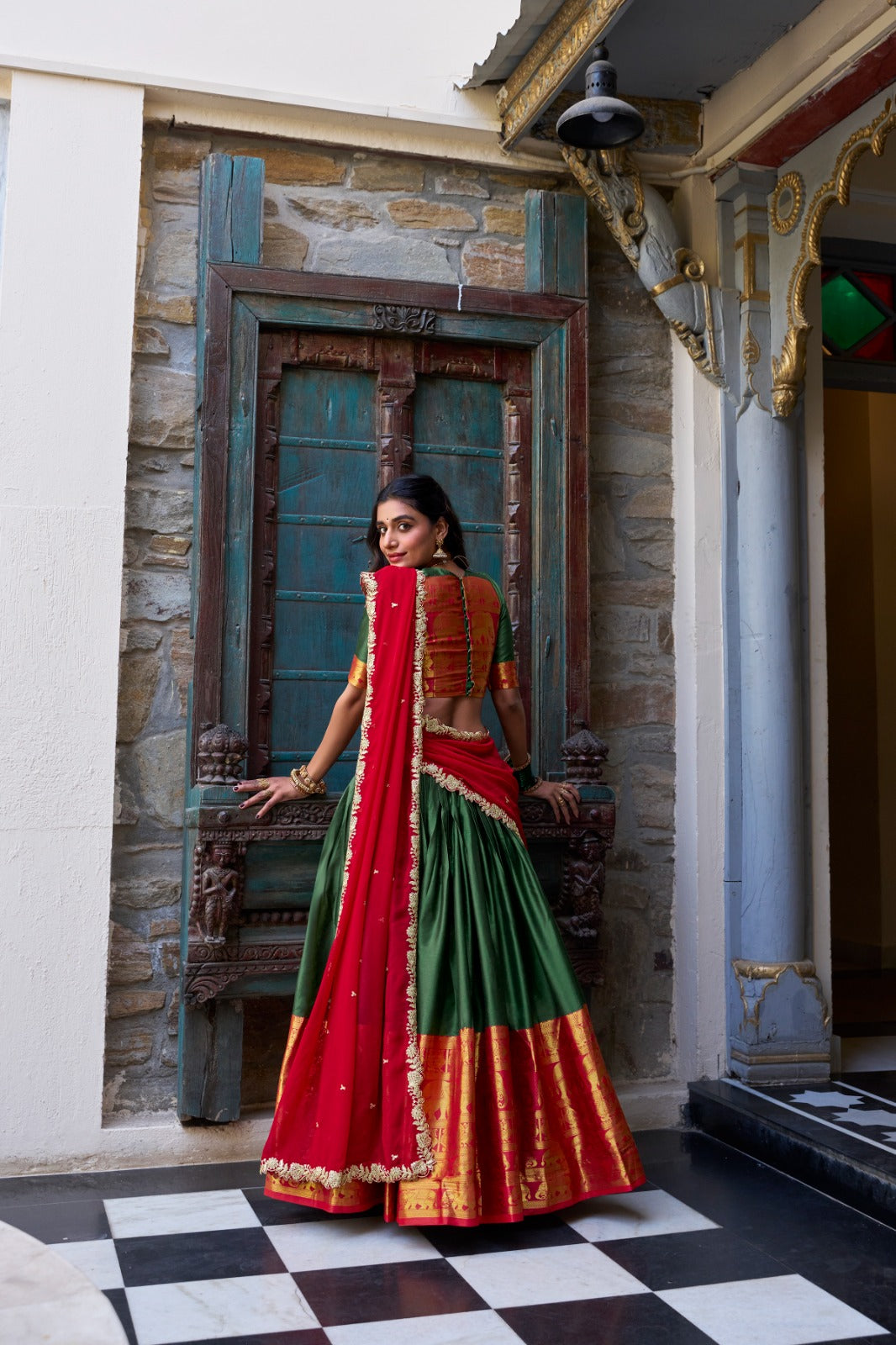 Graceful South Indian Lehenga Set