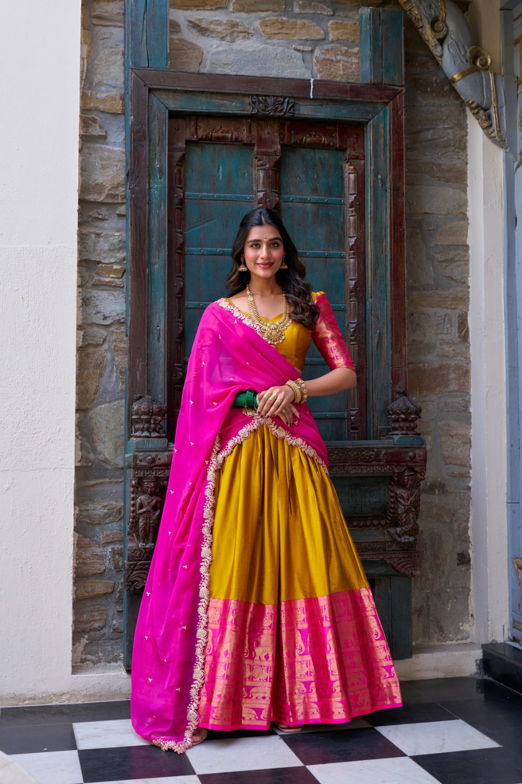 Graceful South Indian Lehenga Set