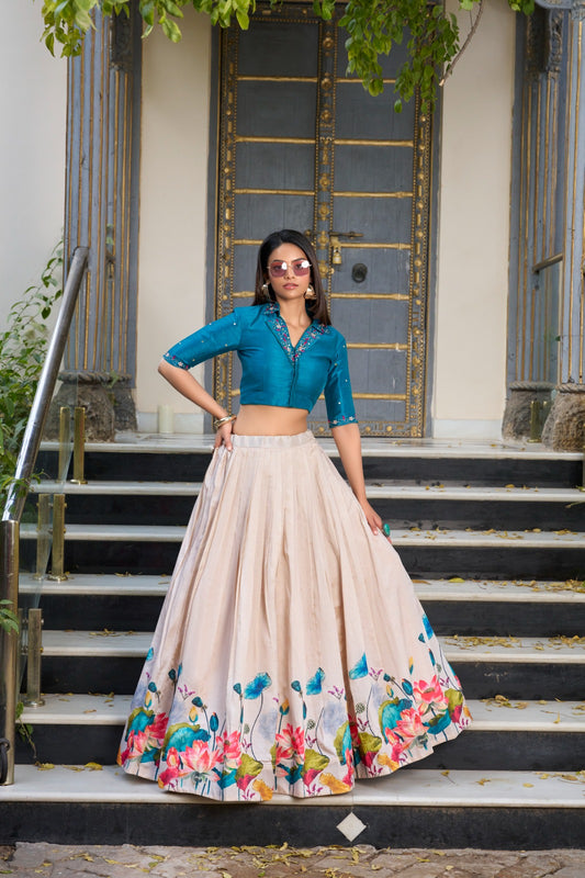Effortless Chic Floral Co-ord Set Lehenga