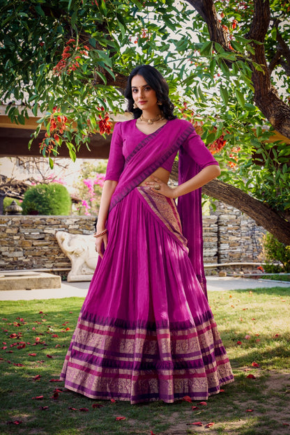Royal Chanderi Lehenga Sets