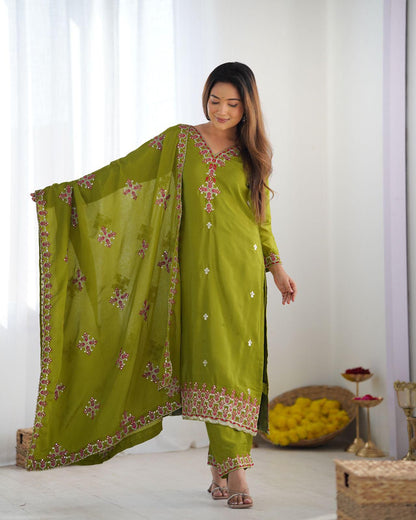 Summer Ease Embroidered Kurta Set