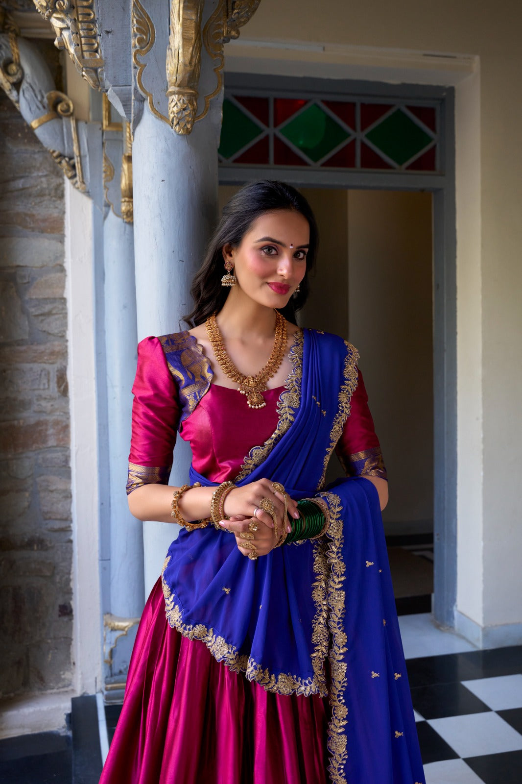Graceful South Indian Lehenga Set